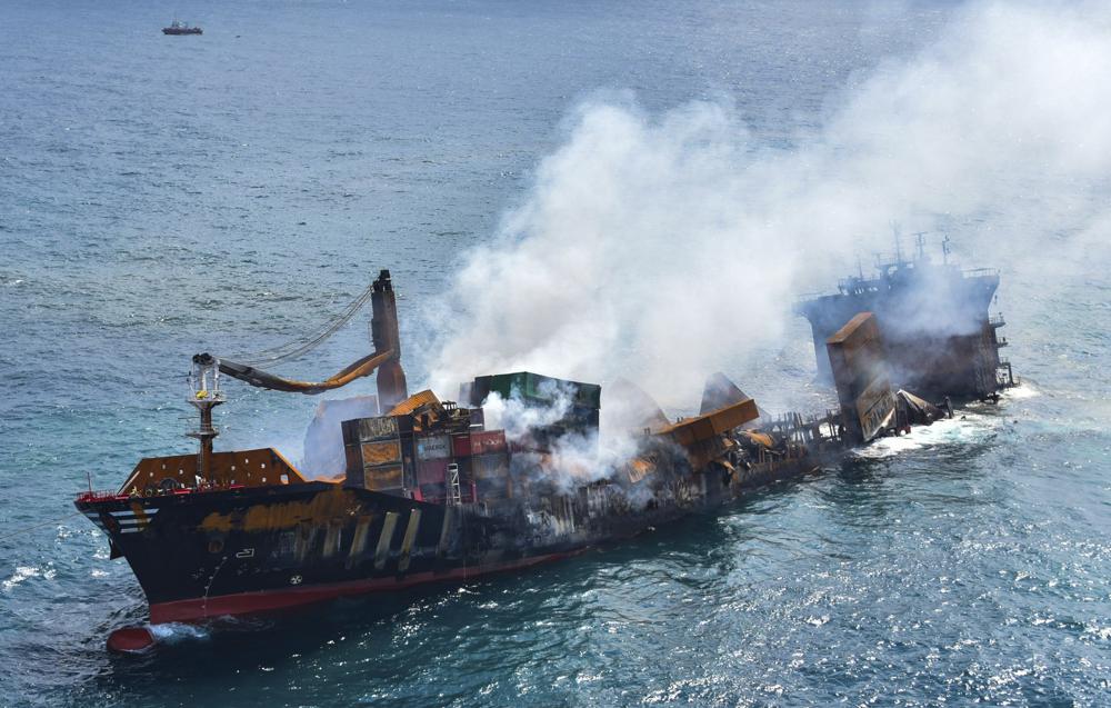 Sri Lanka braces for environmental disaster as ship sinks