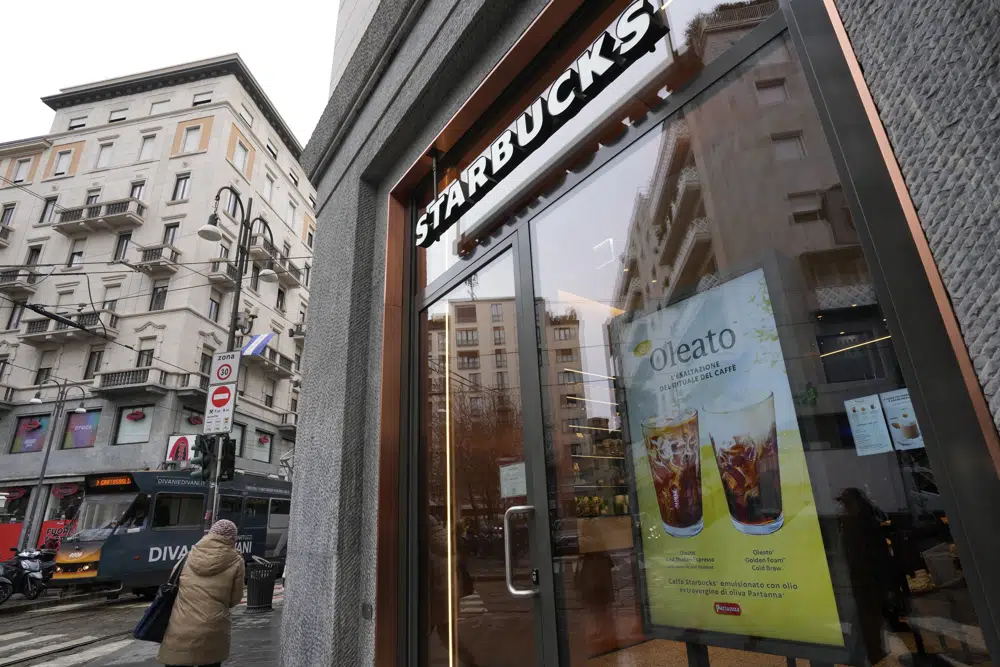 New Starbucks line a curiosity in Italy