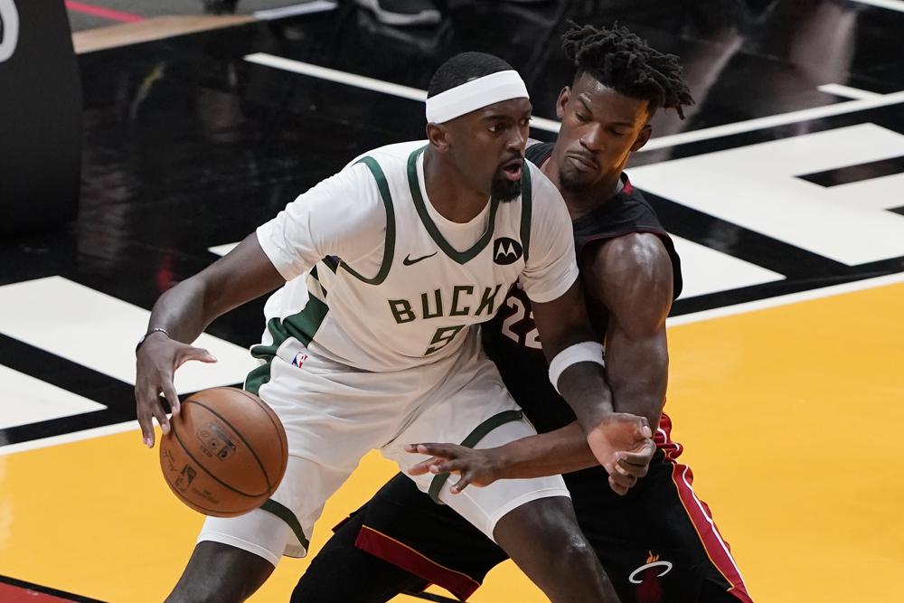 Bucks put Heat on brink, win 113-84 for 3-0 series lead