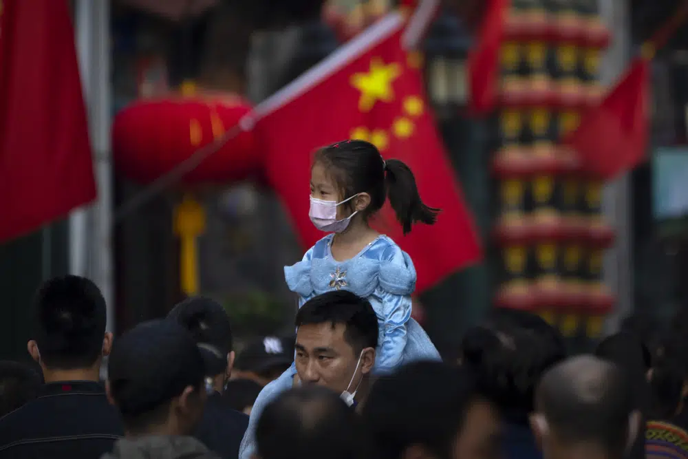 China records 1st population fall in decades