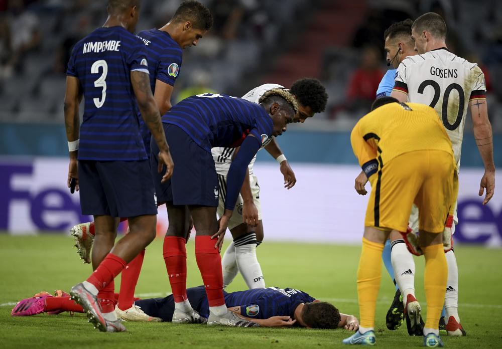 France’s Pavard felt KO’d for nearly 15 seconds at Euro 2020