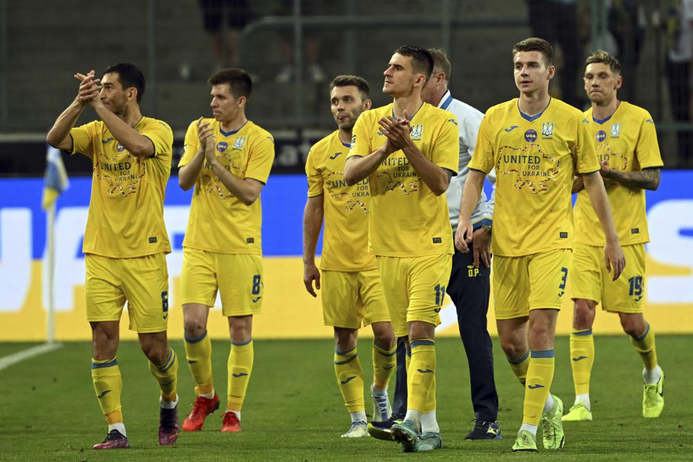 Ukraine returns to soccer field with friendly