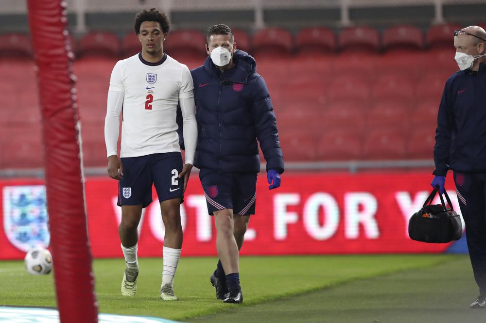 Alexander-Arnold withdrawn from England’s Euro 2020 squad due to injury