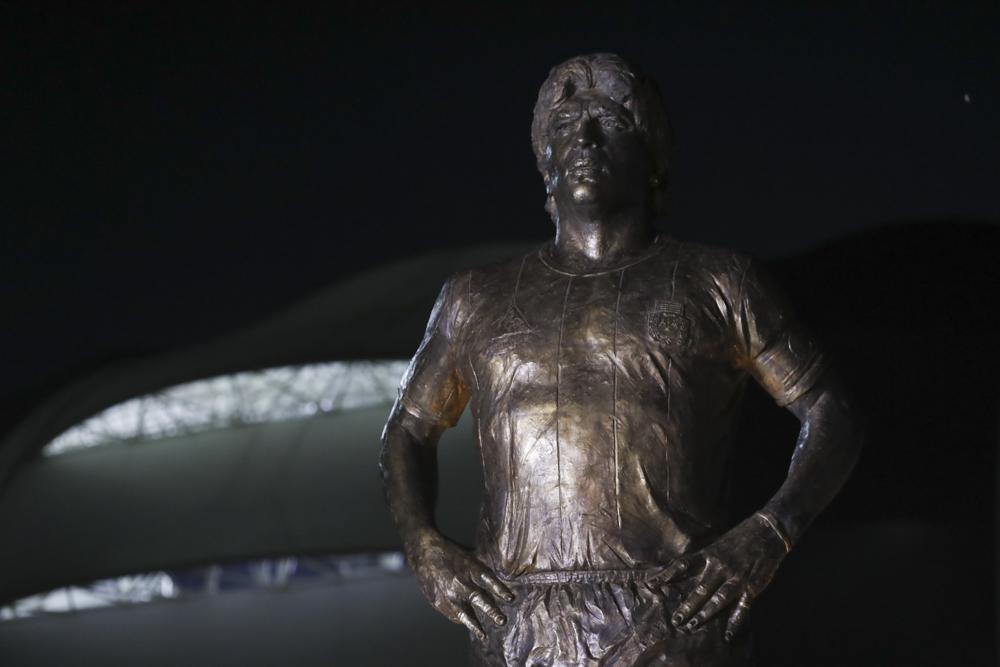 Argentina honor Maradona with statue before game against Chile