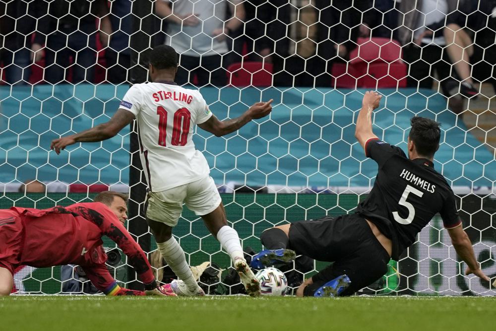 Sterling helps England beat Germany at Euro 2020