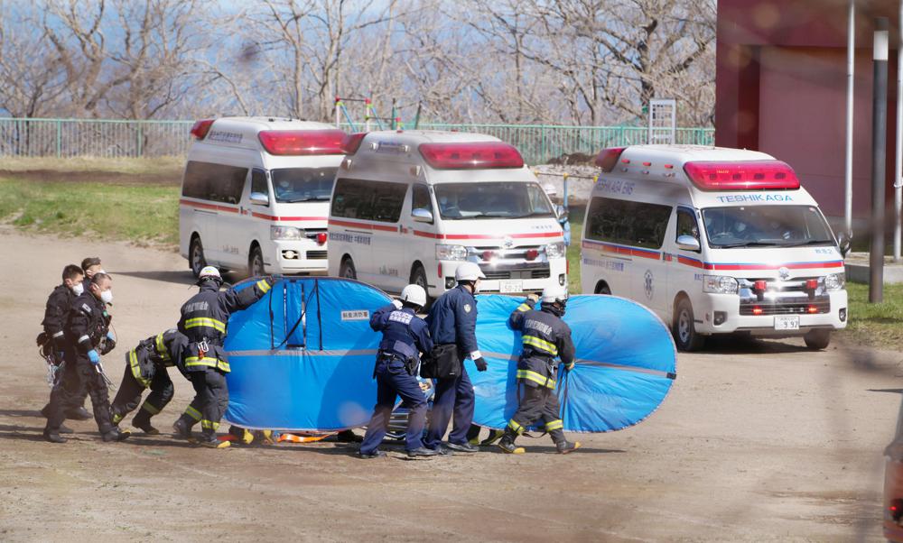 Rescue operation for missing tour boat in Japan