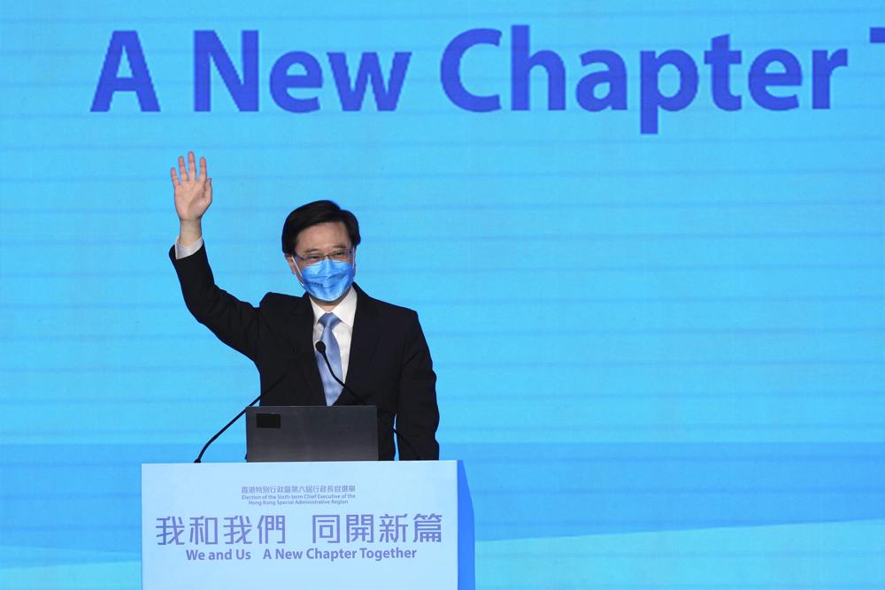 China installing John Lee as Hong Kong leader