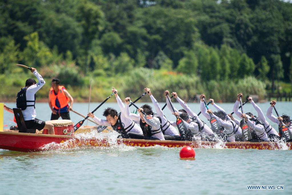 In Pictures: People participate in dragon boat racing in China