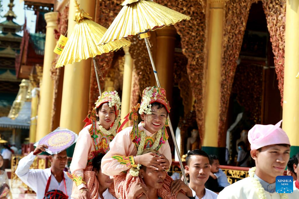 In pics: Shinbyu novitiation ceremony in Myanmar