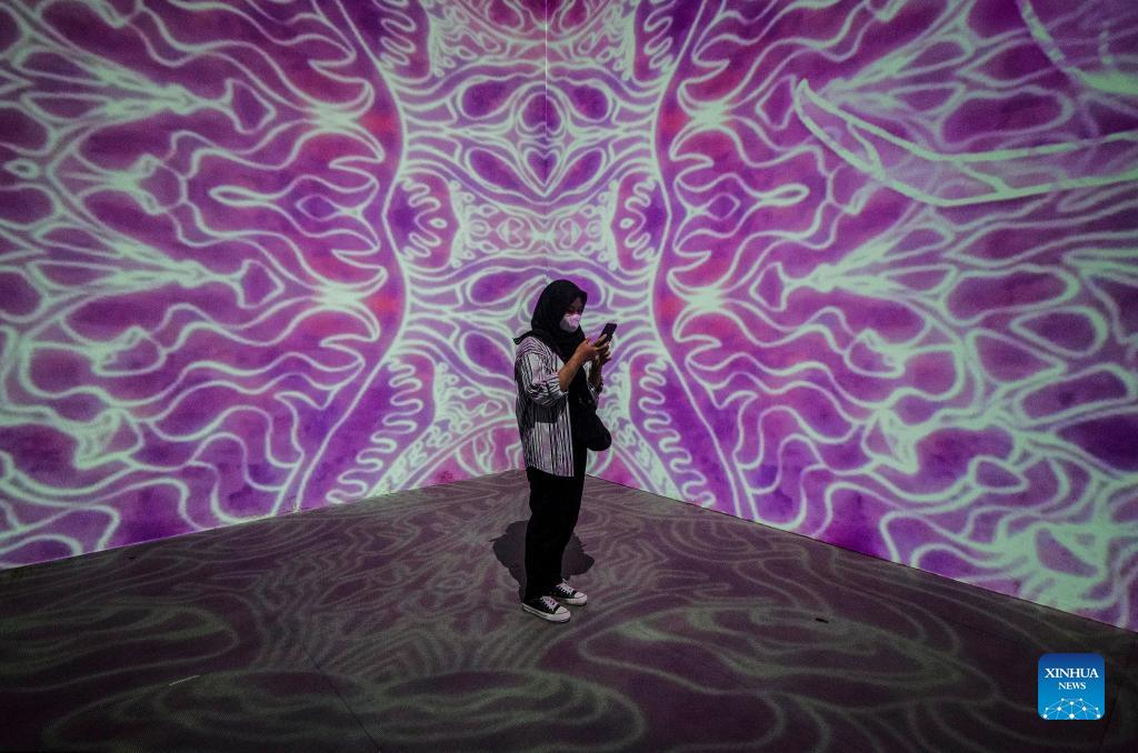 In Pics: digital art exhibition in Indonesia