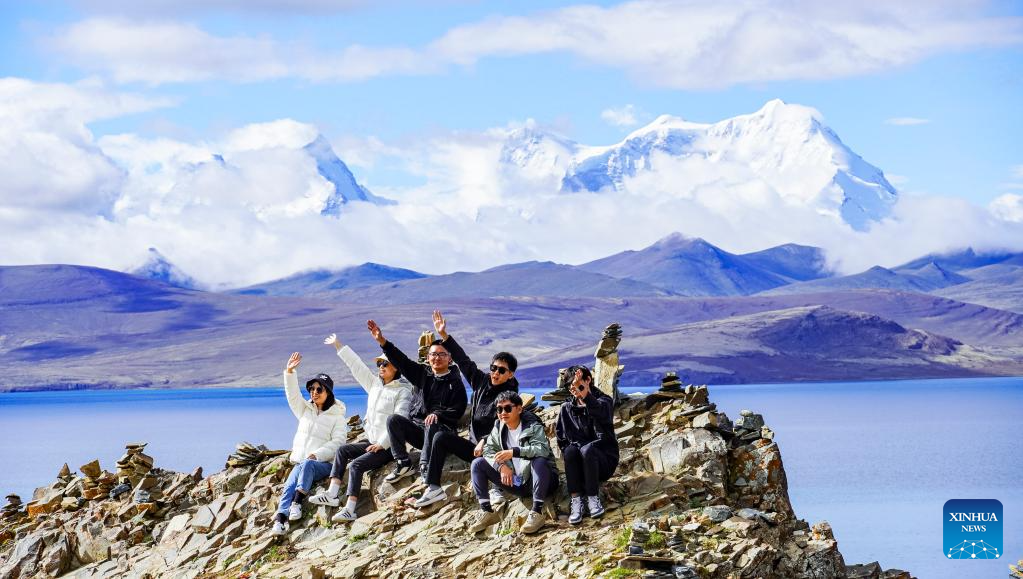 Charming view of Puma Yumco Lake,Tibet