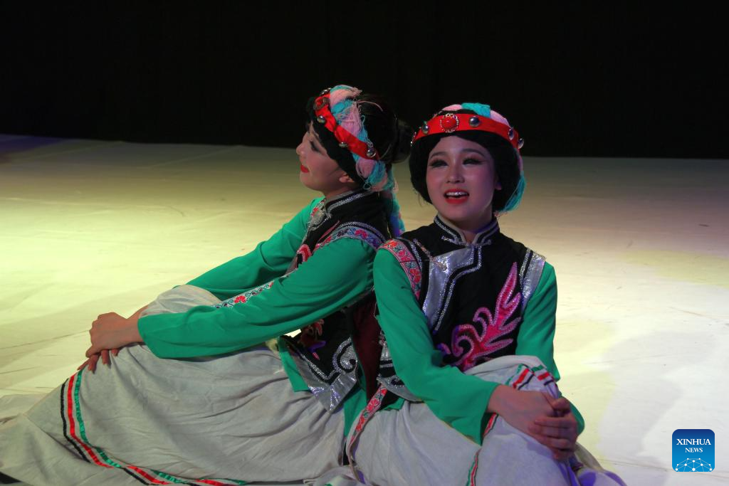 Chinese folk dance staged in Sofia, Bulgaria