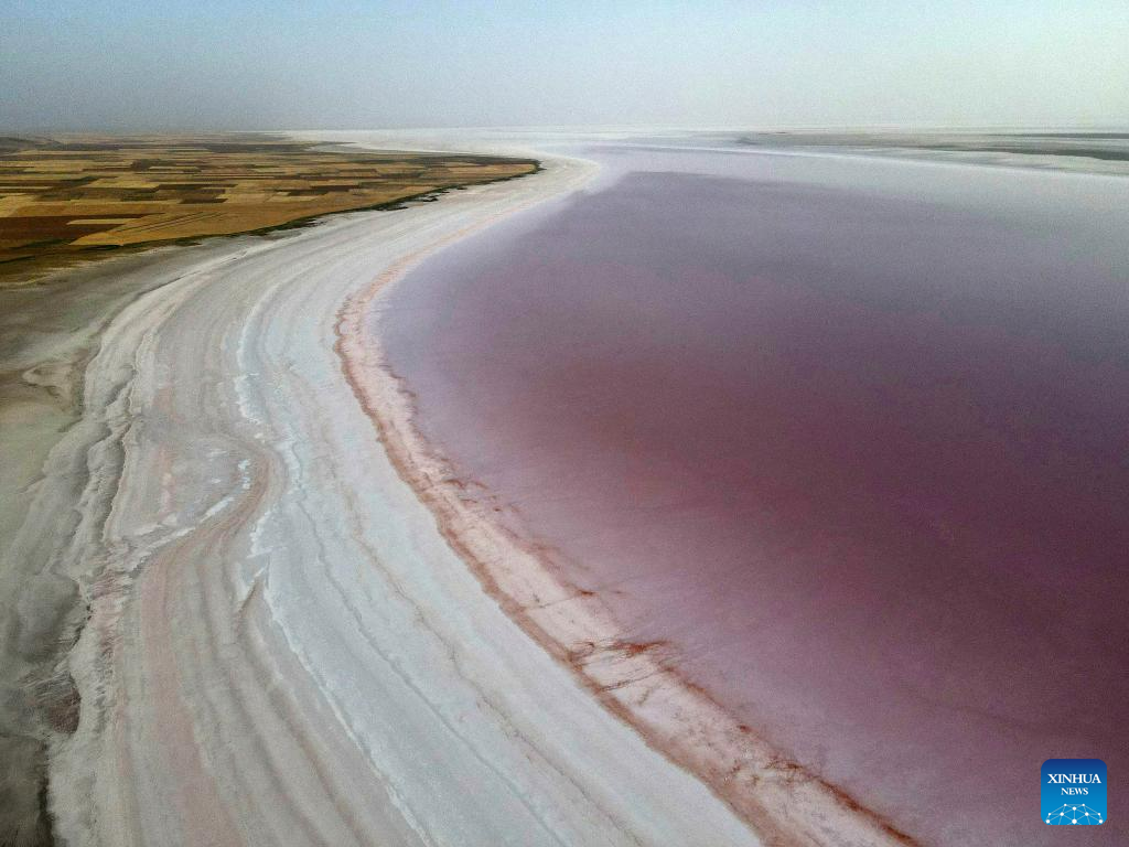 View of Tuz Golu in Türkiye