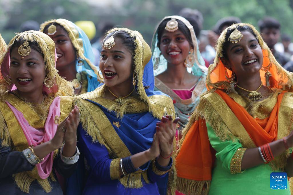 Women celebrate Teej Festival in Punjab, India