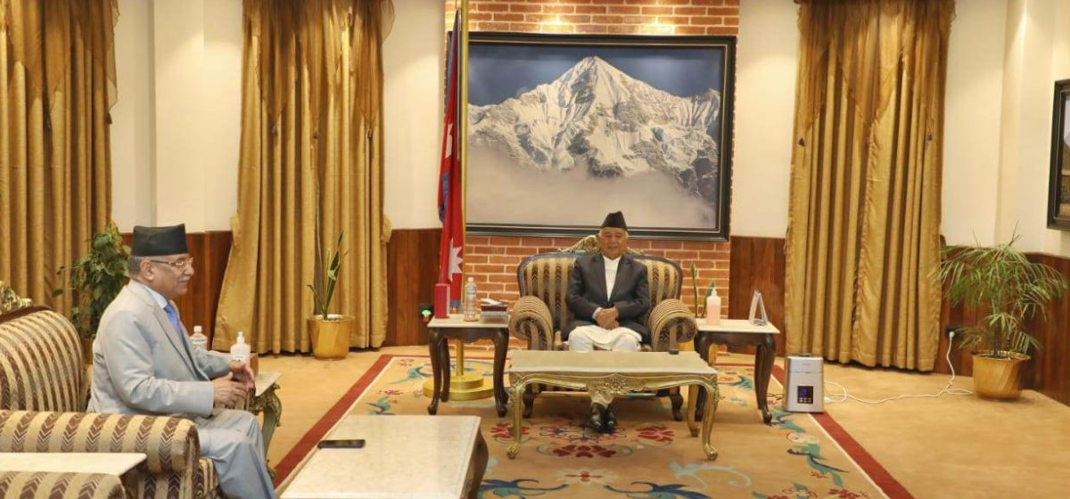 Prime Minister Dahal calls on President Paudel