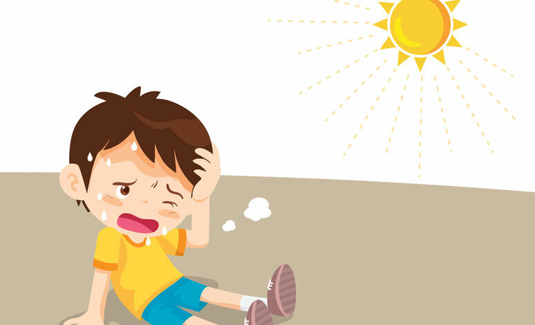 Children suffer heat-related illness Banke