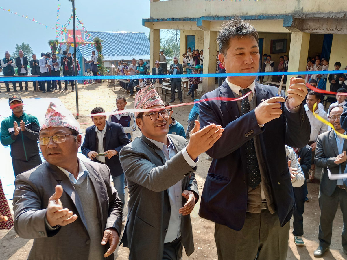 Japan Hands Over the Classroom Building