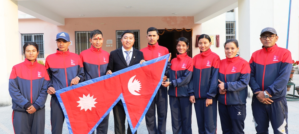 Seven Nepalis in Bangabandhu Marathon