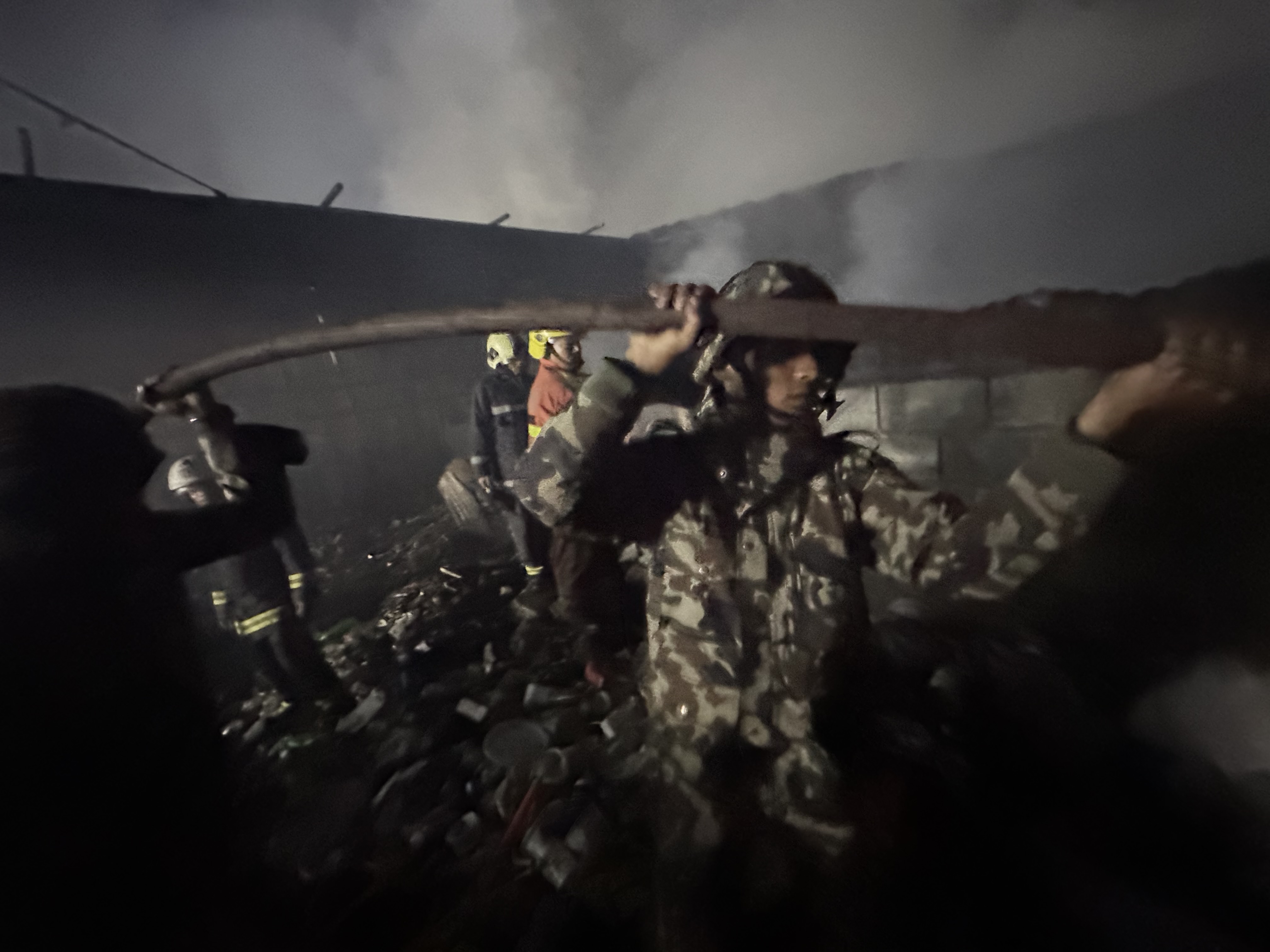 Fire control by Nepalese army