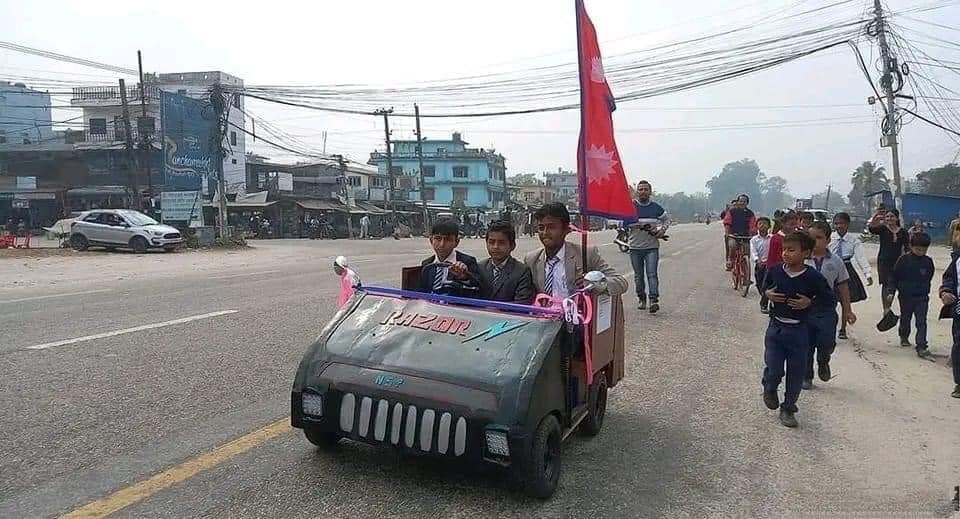 7th-grade students develop an electric car