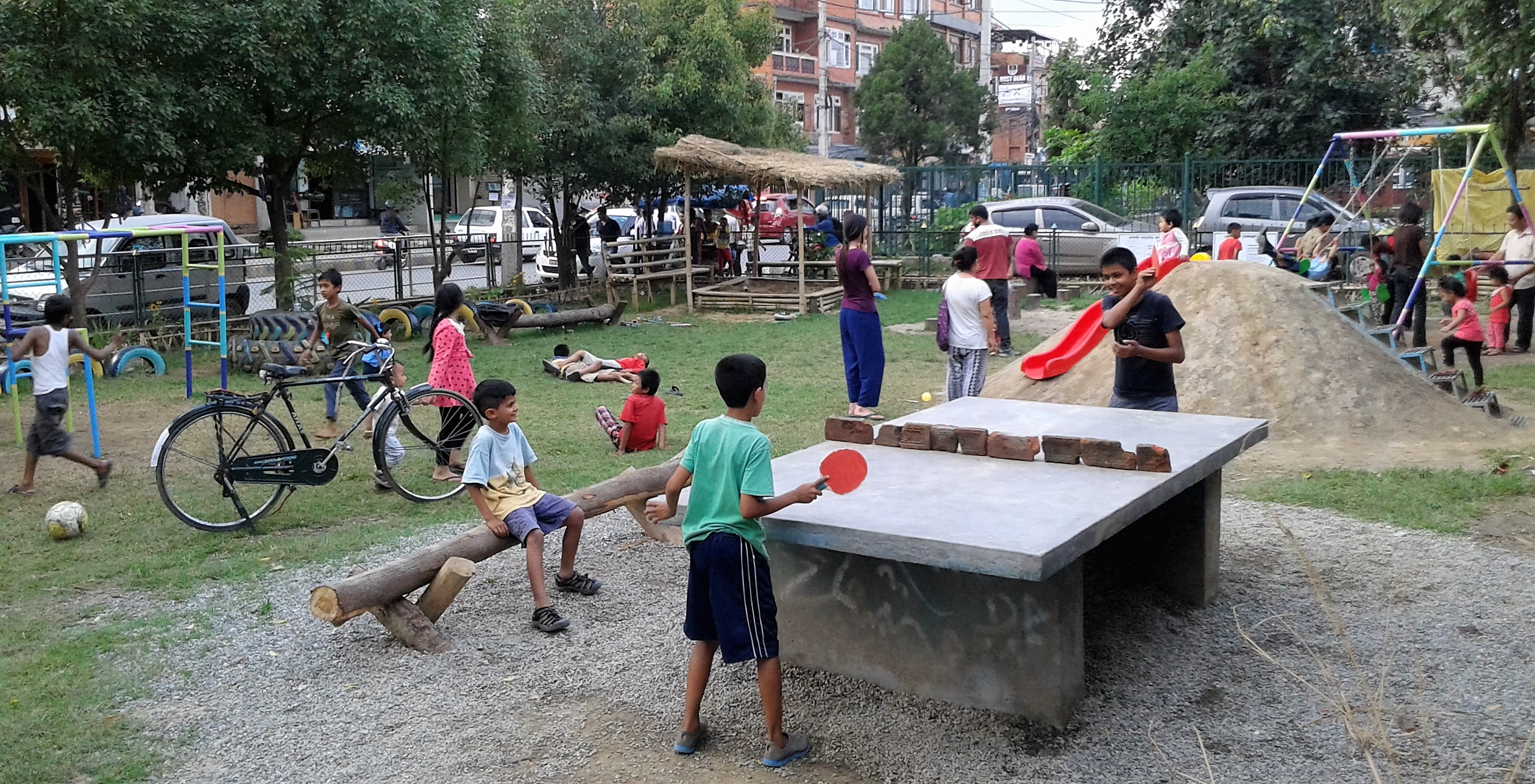 Construction of playground started in Mauwaphant