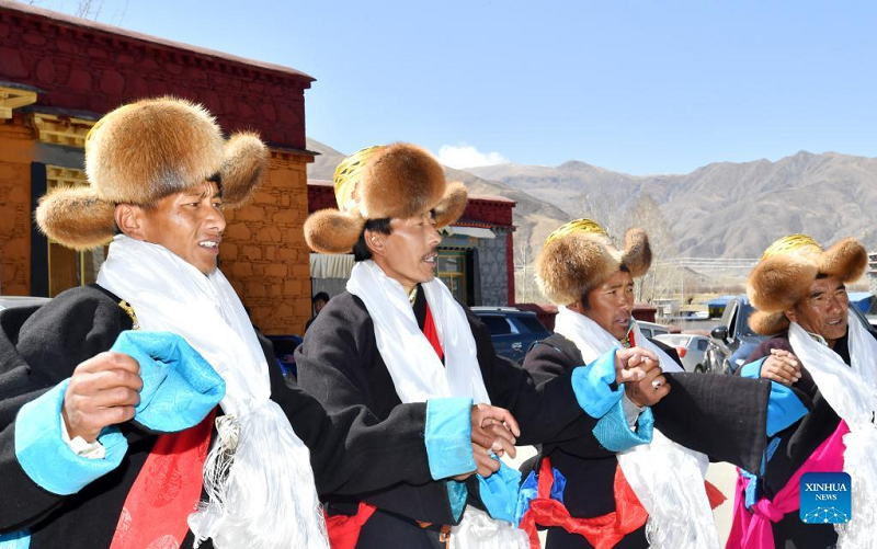 People celebrate Tibetan New Year in Tibet