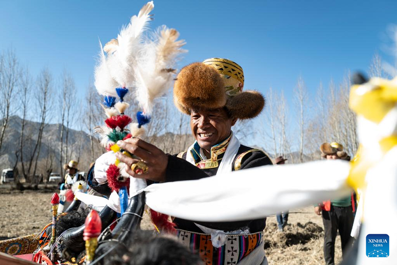 Annual spring farming ceremony held in China’s Tibet