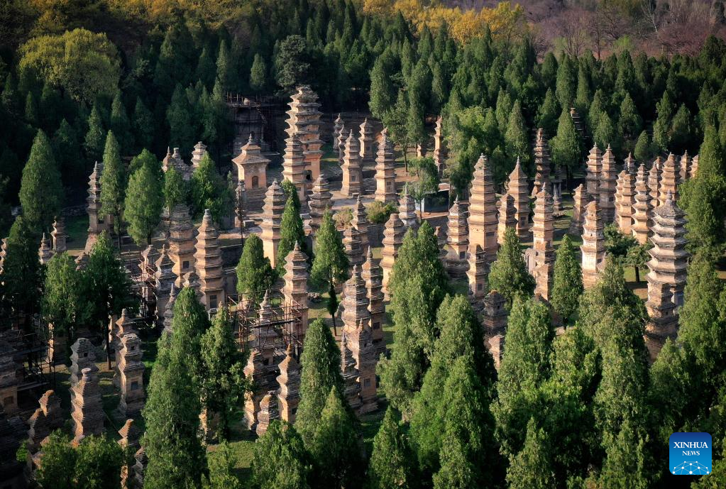 Historic monuments in Dengfeng, central China