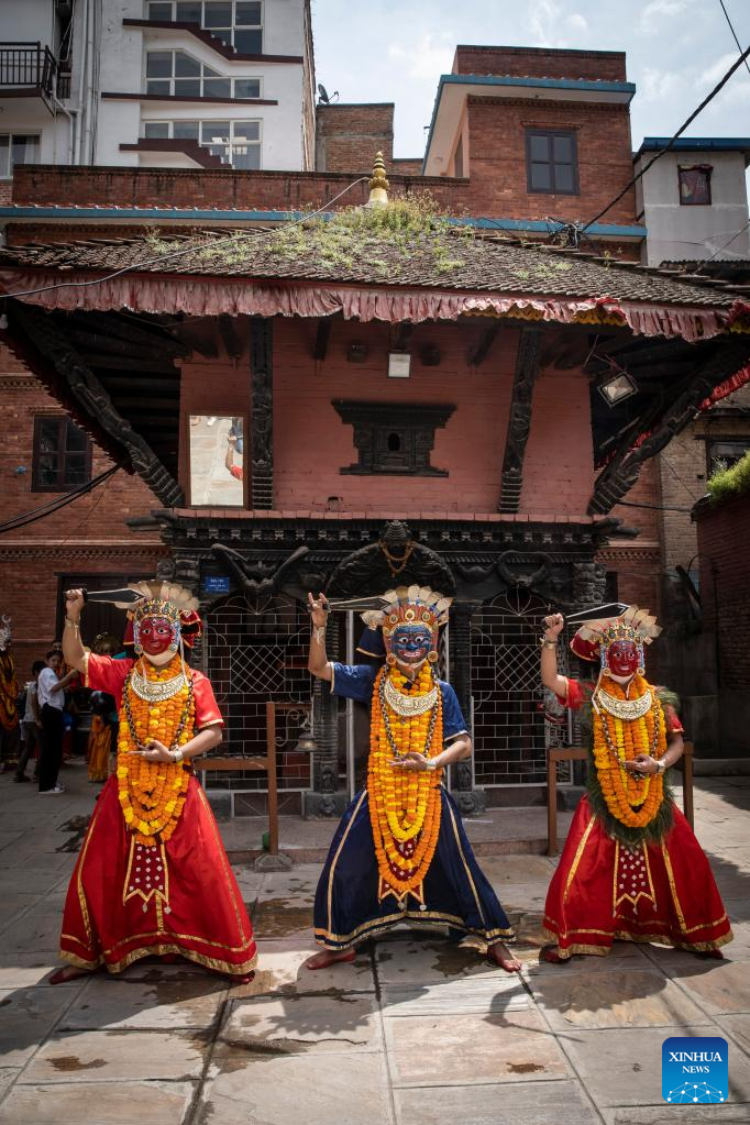 Kartik Naach Festival celebrated in Lalitpur, Nepal