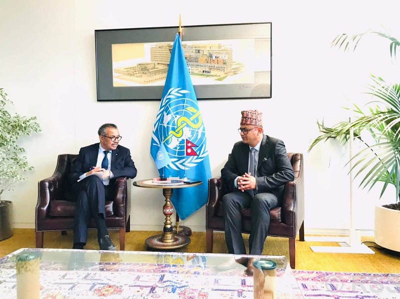 Health Minister meets WHO Director-General Dr. Ghebreyesus