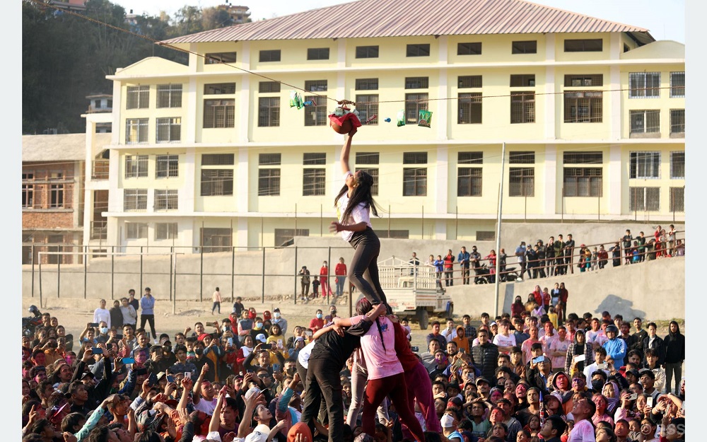 Glimpses of people celebrating Holi Festival