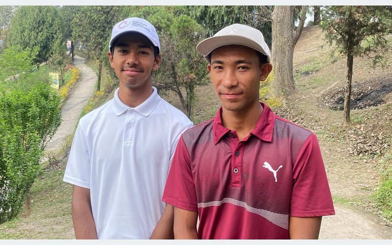 Promising young golfers of Nepal