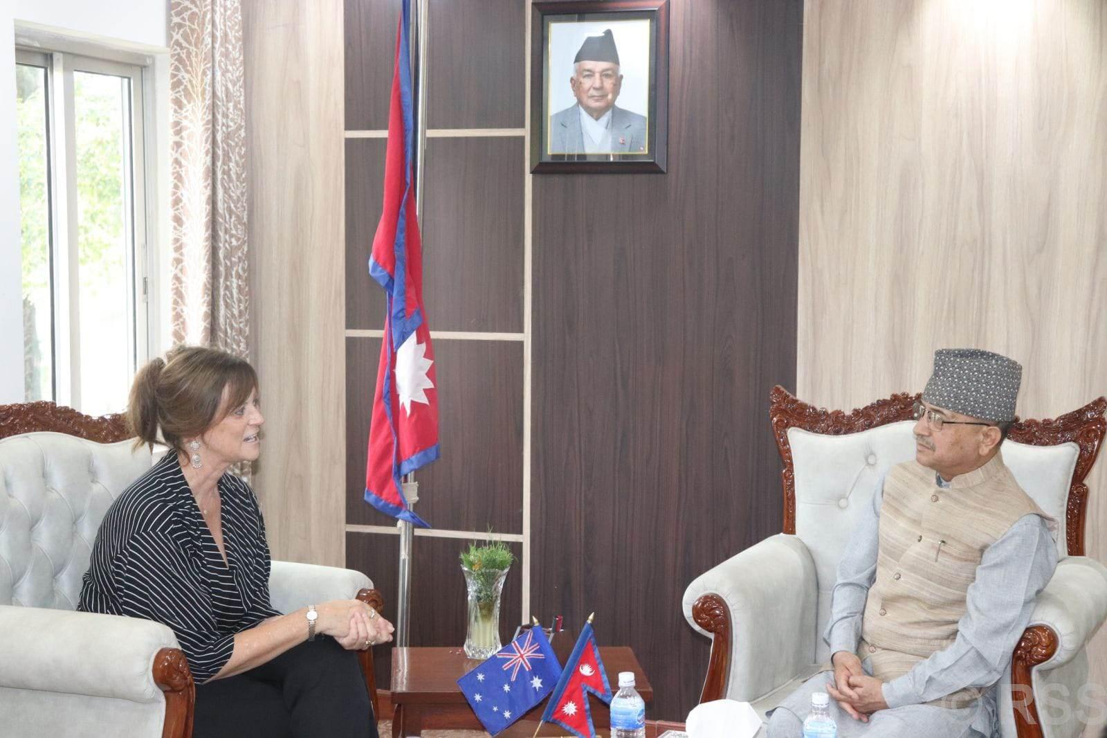 Australian Ambassador calls on DPM Khadka