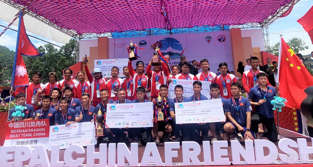 China’s Sichuan Team wins Dragon Boat Race in Pokhara