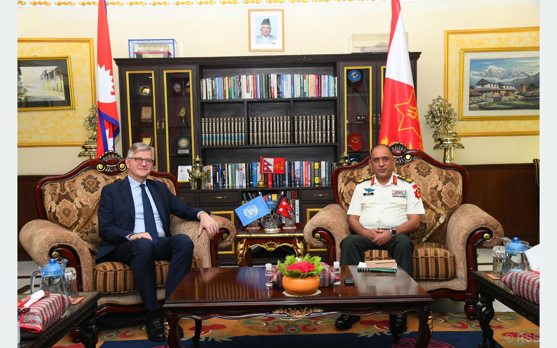 UN USG for peace operations calls on COAS Sharma