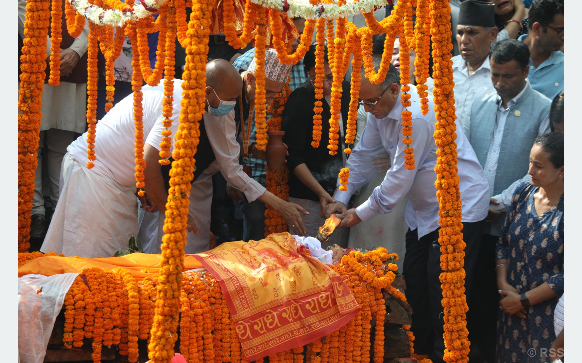 In Pictures : Sita Dahal last rites performed with State honours