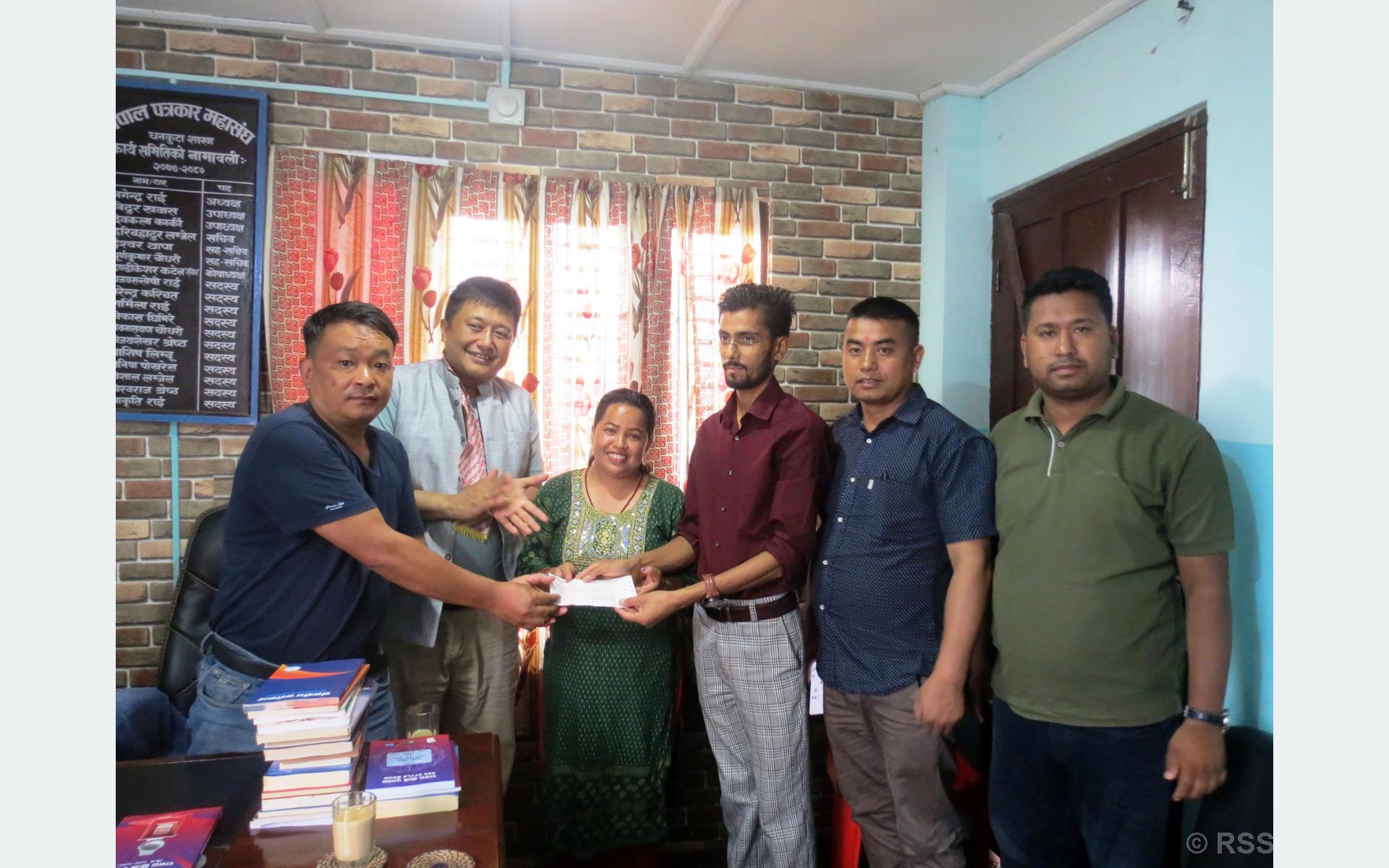 Press Council Nepal provides financial assistance to journalists in Dhankuta