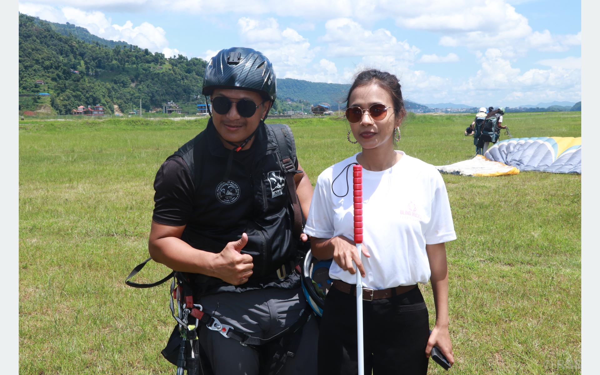 Paragliding experience of visually impaired persons: ‘living your dreams requires courage, not sight’