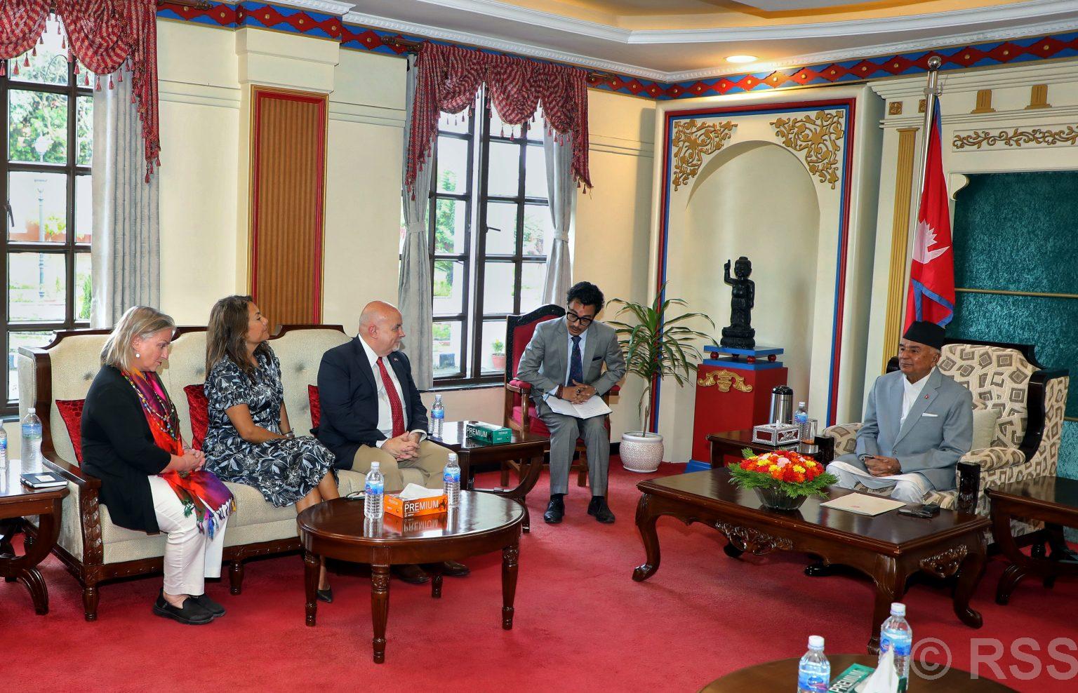 US Congress delegation calls on President Paudel