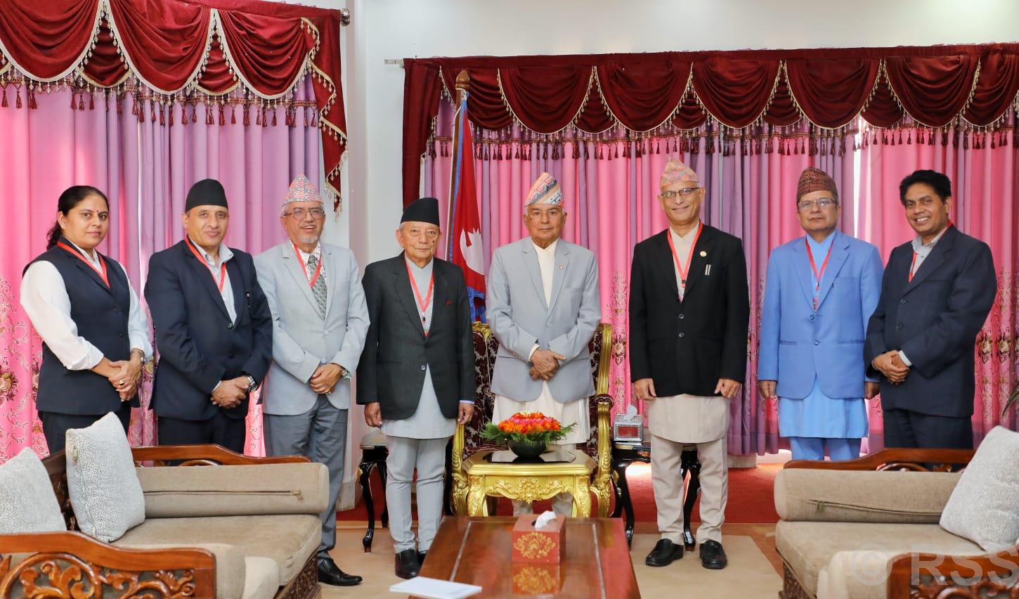 NHRC officials call on President Paudel