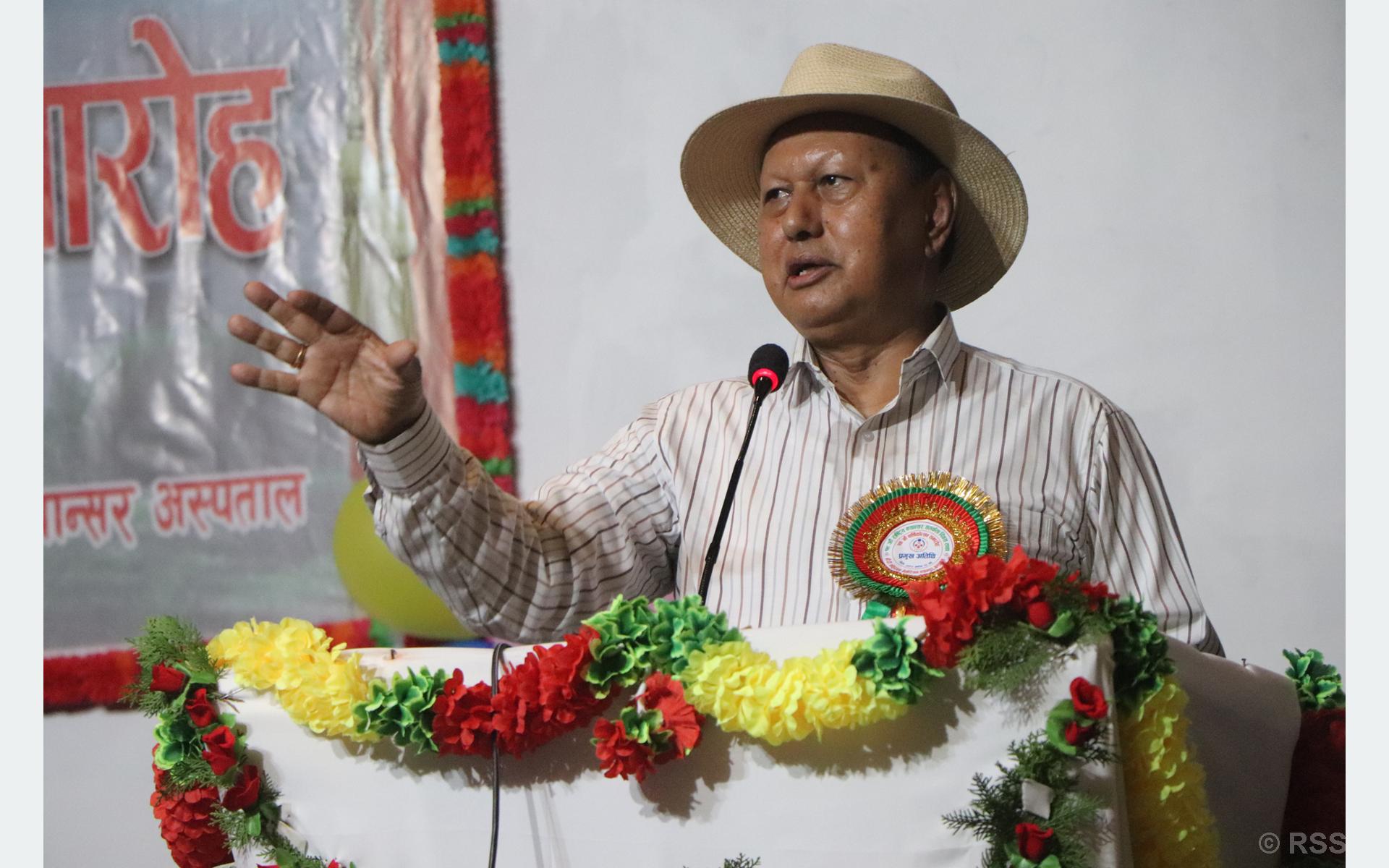 Anomalies taking place in health sector will be controlled: Minister Basnet