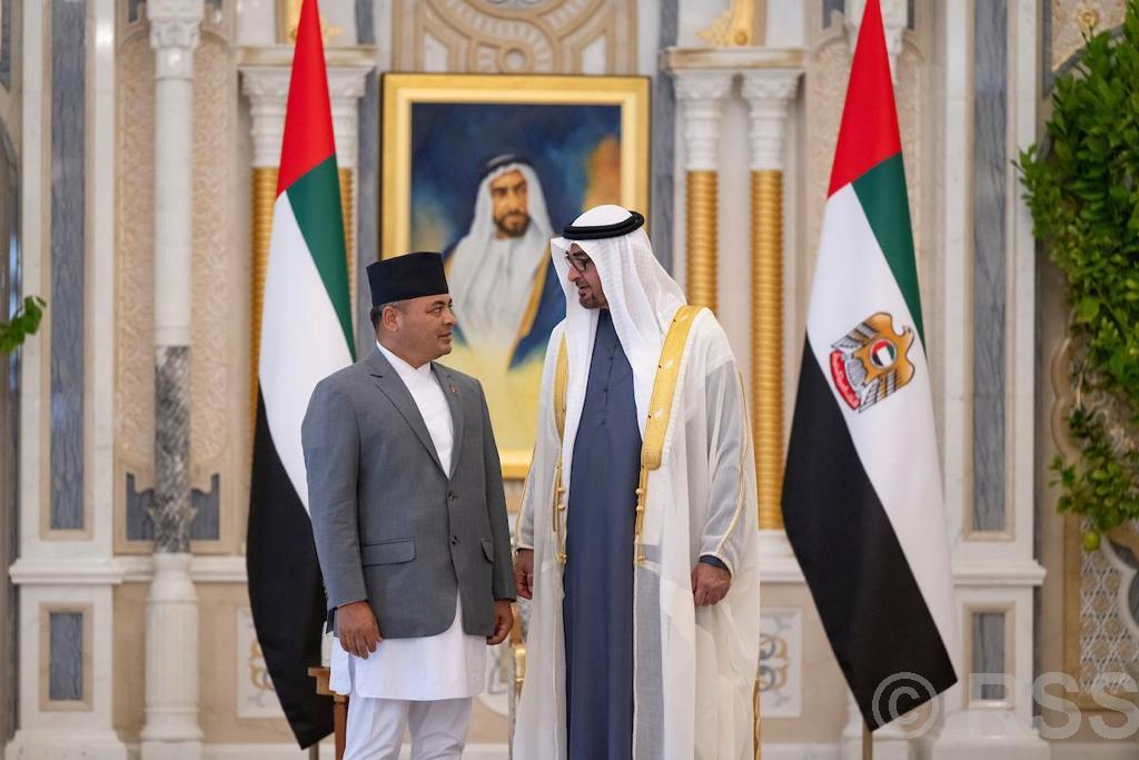 Ambassador Chhetri presents credentials before UAE President