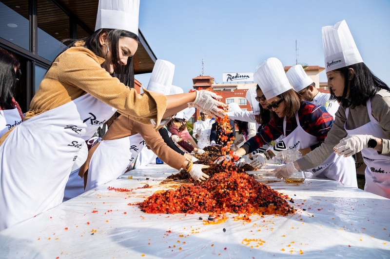 Fruit Soaking Ceremony at Radisson Hotel