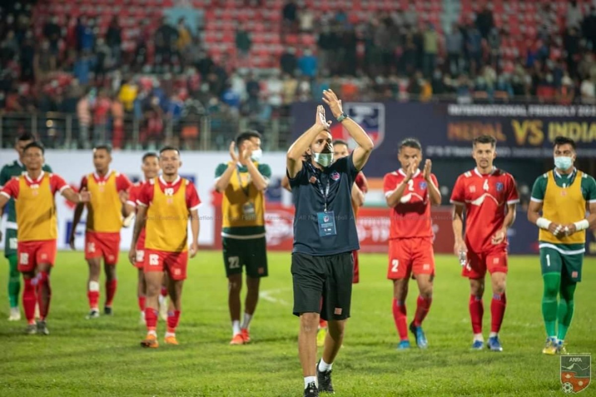 Glimpses of Nepal VS India football match