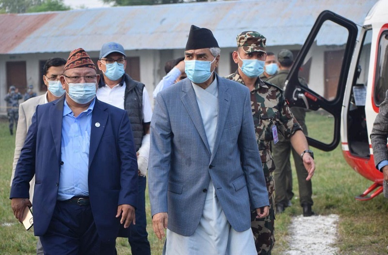 PM Deuba vows to solve disaster survivors’ problems with long-term plan