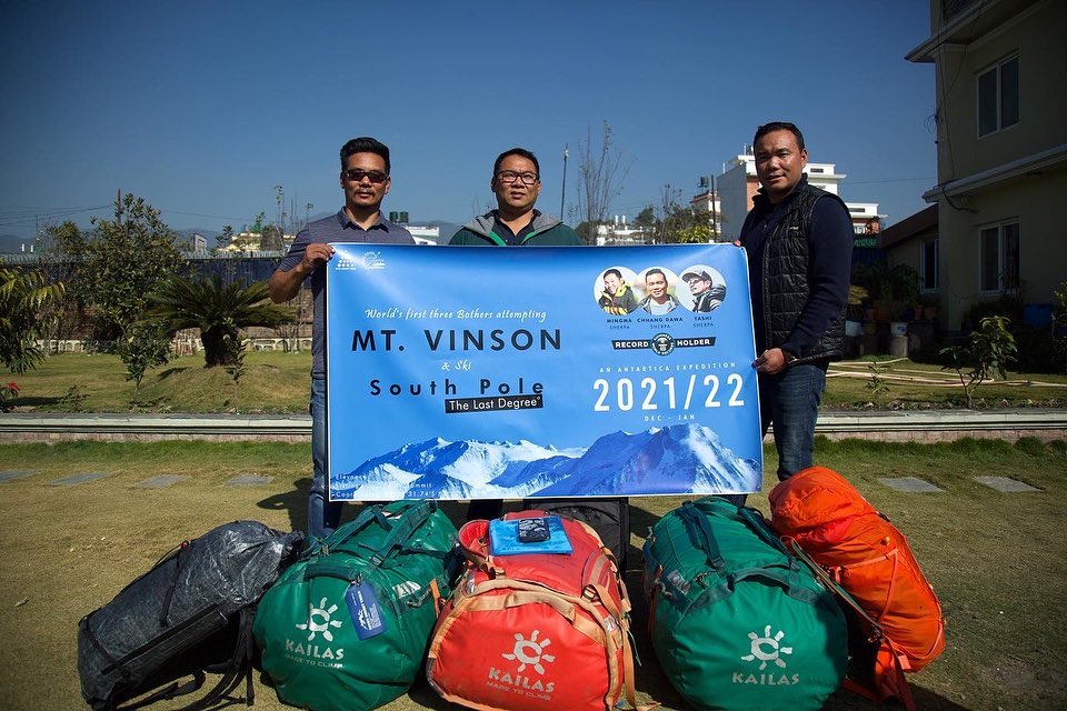 Three brothers off to Antarctica