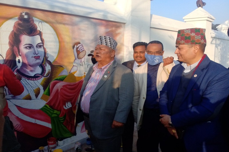 Visual Story: Minister Ale visits Pashupati premises