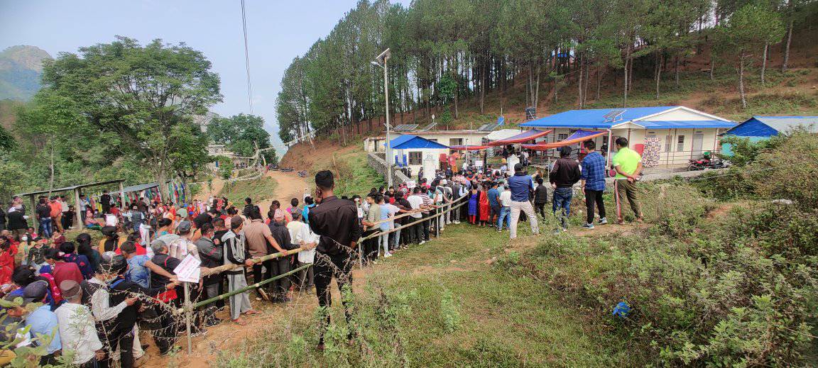 Voting in seven polling centres held peacefully on Sunday