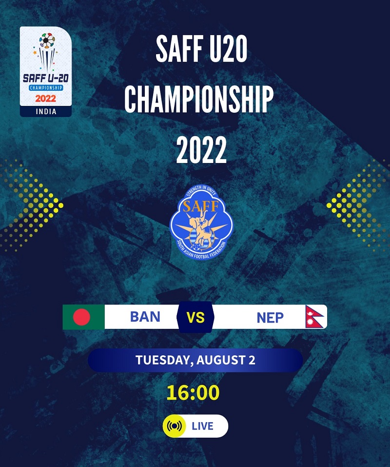 SAFF U20 1st half Live Updates: Nepal vs Bangladesh