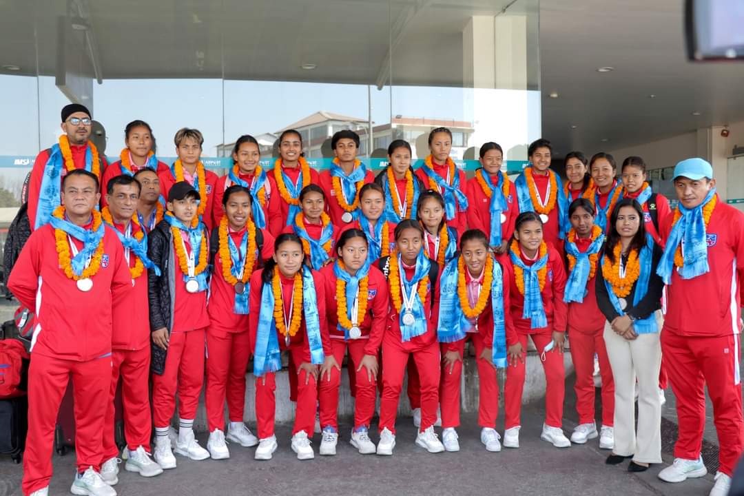 SAFF U-20 Nepali team returns from Dhaka